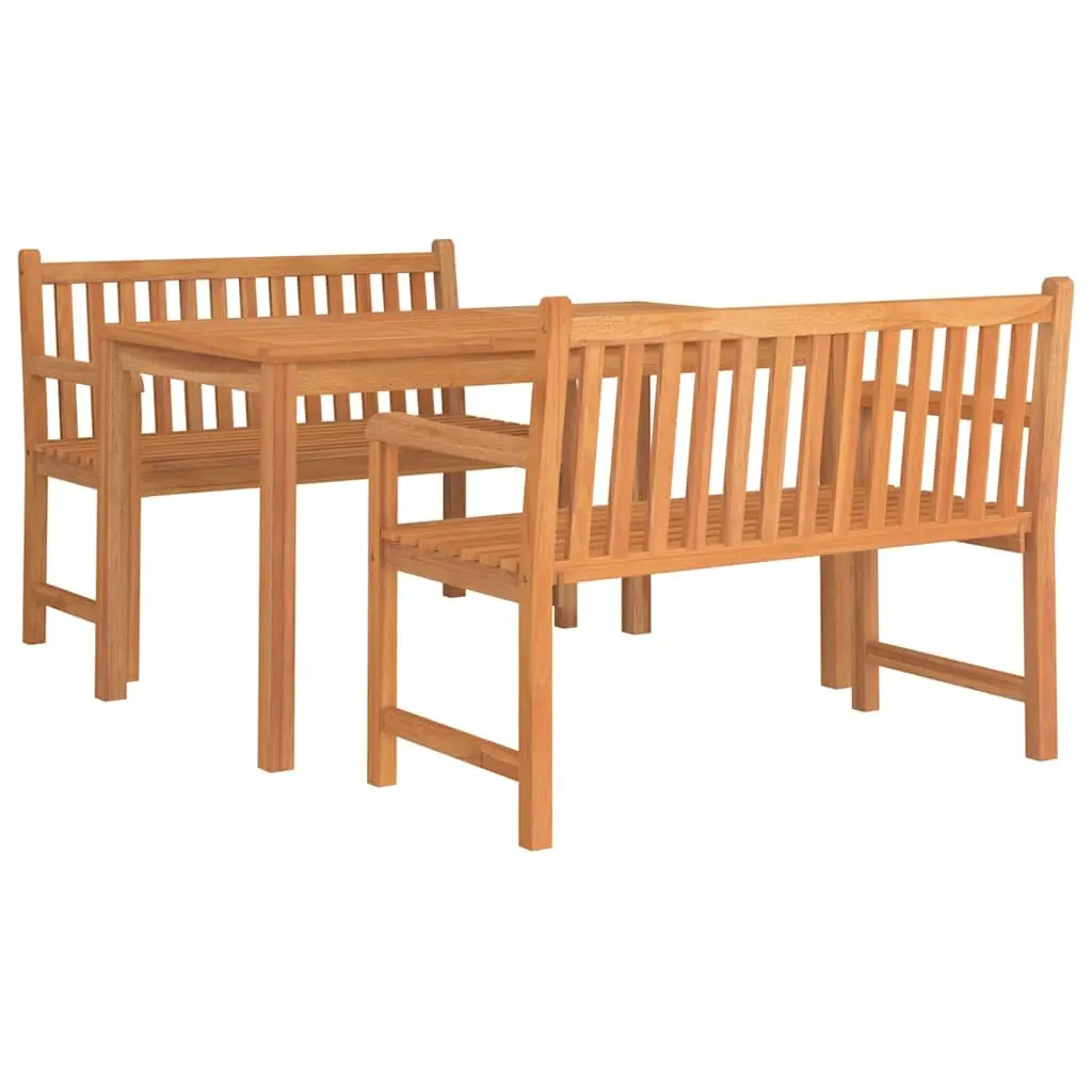 3-Piece Garden Dining Set for Outdoor Use