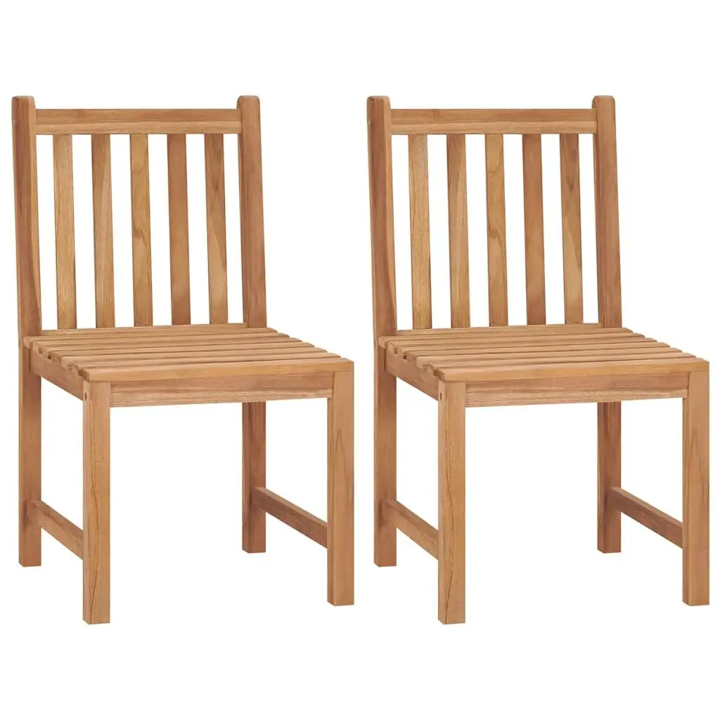 5 Piece Garden Dining Set Solid Teak Wood Table Chairs Outdoor Furniture Brown