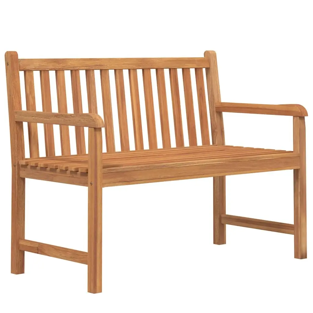 Outdoor Furniture Set 5 Piece Teak Wood Dining Table Chairs Bench Brown