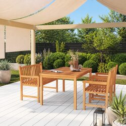 Practical 4 Piece Dining Set for Your Garden