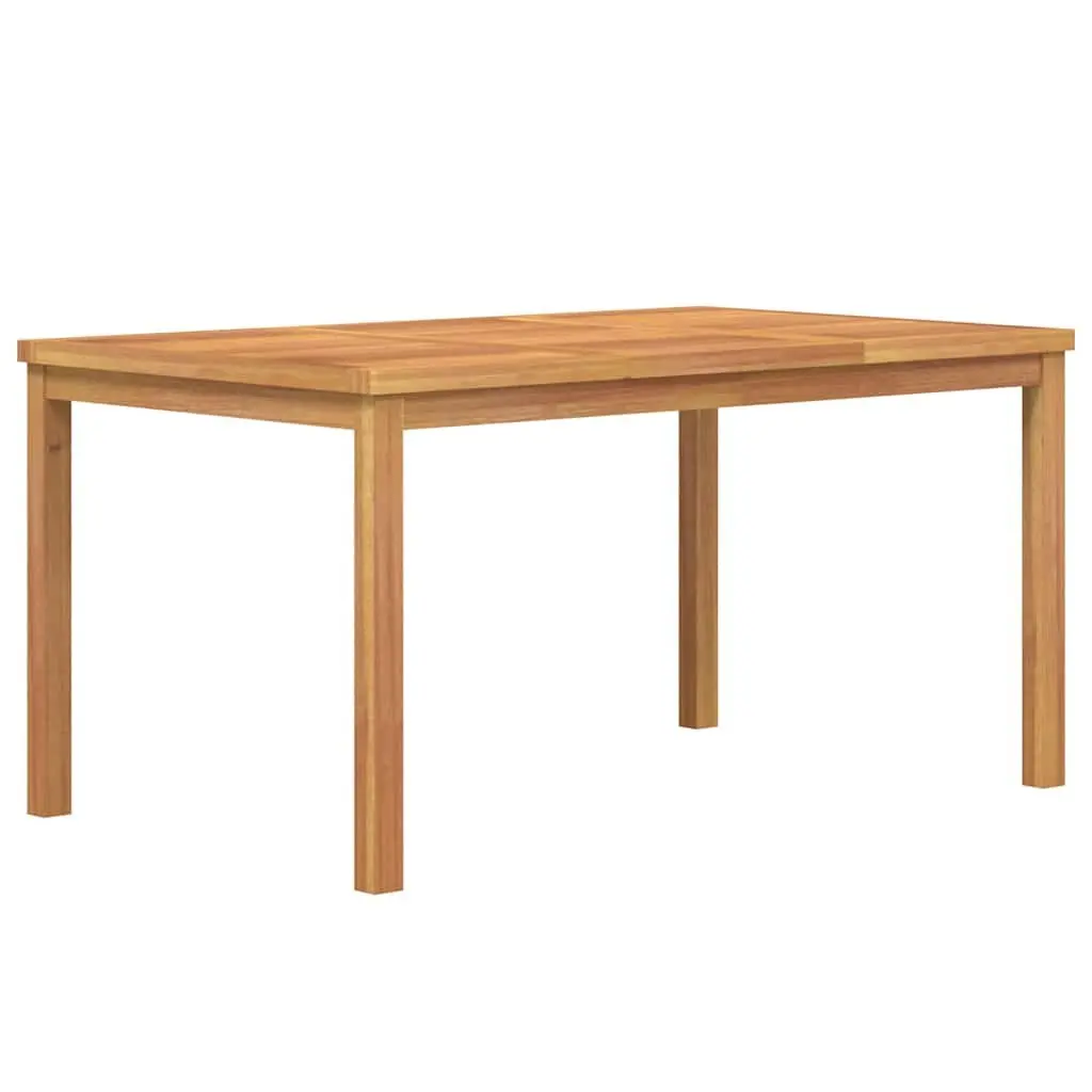 4 Piece Garden Dining Set Solid Teak Wood Brown Table Bench Chairs Outdoor Furniture