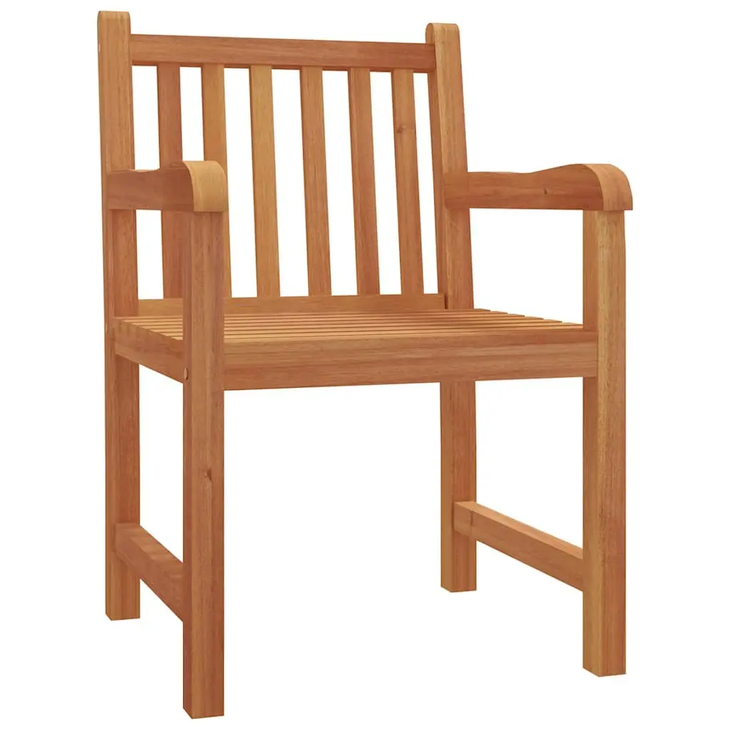 Garden Dining Set Solid Teak Wood 4 Piece Outdoor Furniture Table Bench Chairs Brown