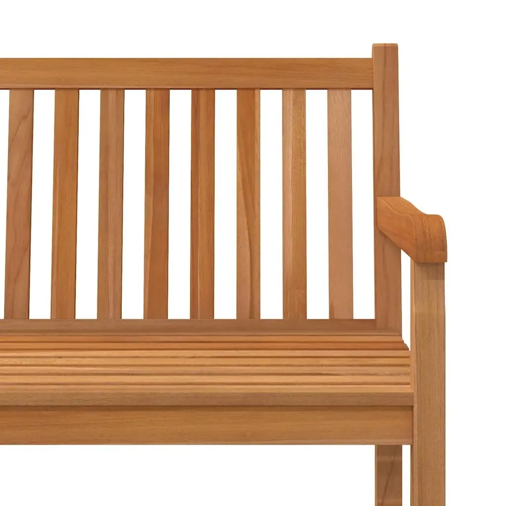 Garden Dining Set Solid Teak Wood 4 Piece Outdoor Furniture Table Bench Chairs Brown