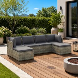 Practical 6 Piece Lounge Set Perfect for Outdoor Use