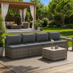 Versatile 5 Piece Garden Lounge Set for Outdoor Living