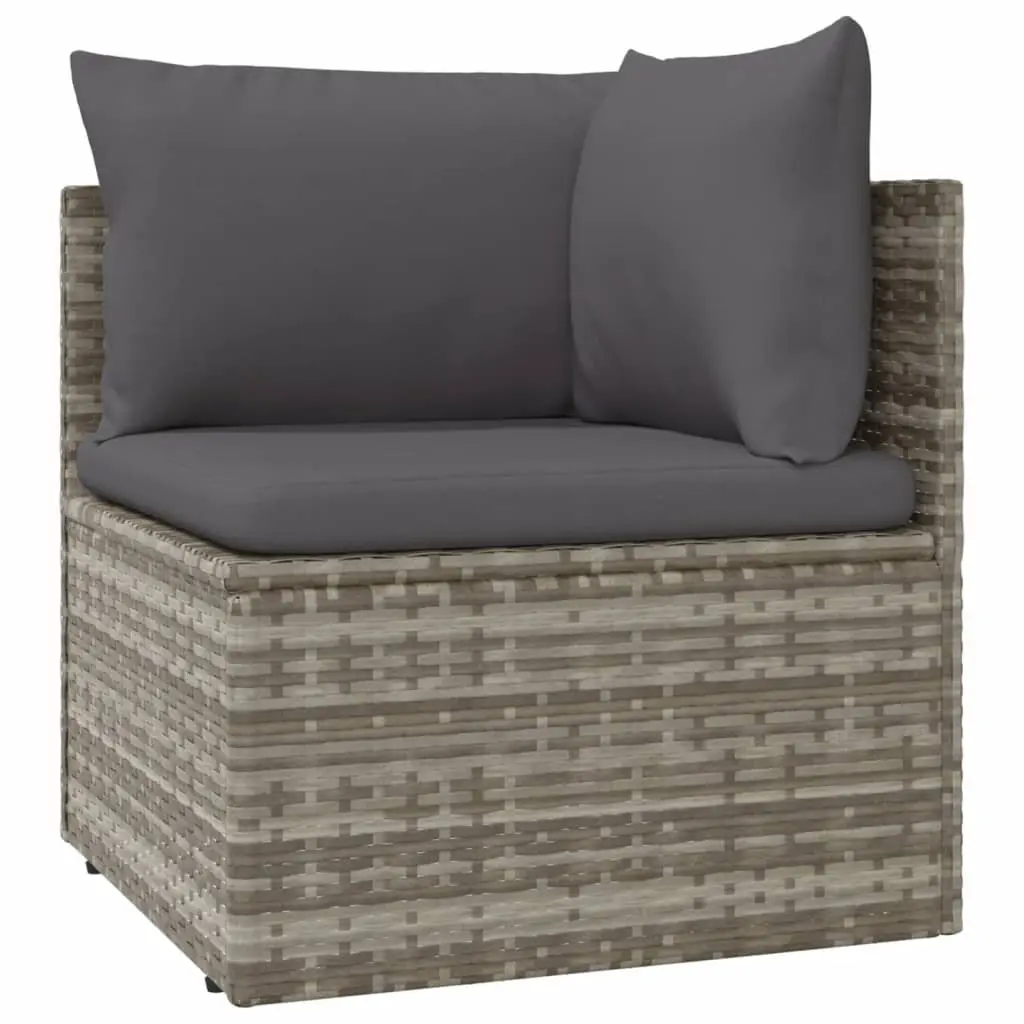 8-Piece Grey Sofa Set for Outdoor Relaxation
