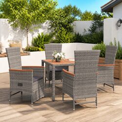 Practical 5 Piece Outdoor Dining Set for Gatherings
