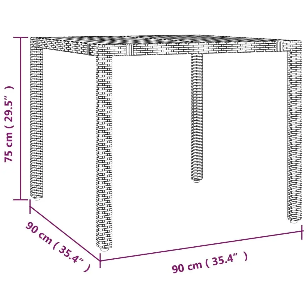 Outdoor Garden Dining Set 5 Piece Patio Furniture with Cushions Grey Rattan