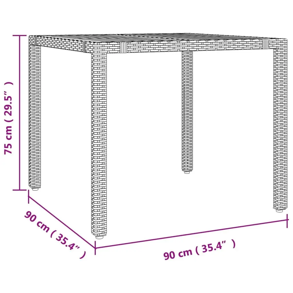 Outdoor Dining Set 5 Piece Garden Furniture Table Chairs Grey Poly Rattan