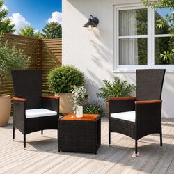 Practical 3 Piece Lounge Set for Your Outdoor Area