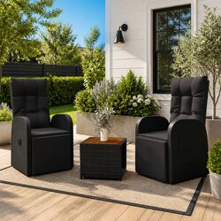 3 Piece Lounge Set for Relaxing in Your Outdoor Area