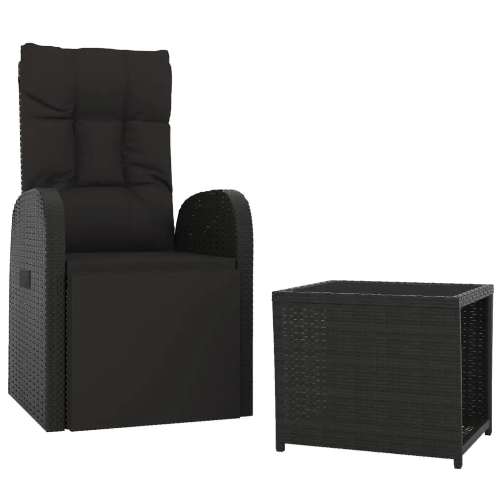 2-Piece Outdoor Lounge Set with Adjustable Chair