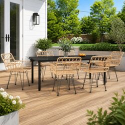 Practical 7 Piece Outdoor Dining Set for Any Space