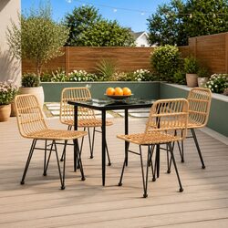 Versatile 5-Piece Outdoor Dining Set for Any Space