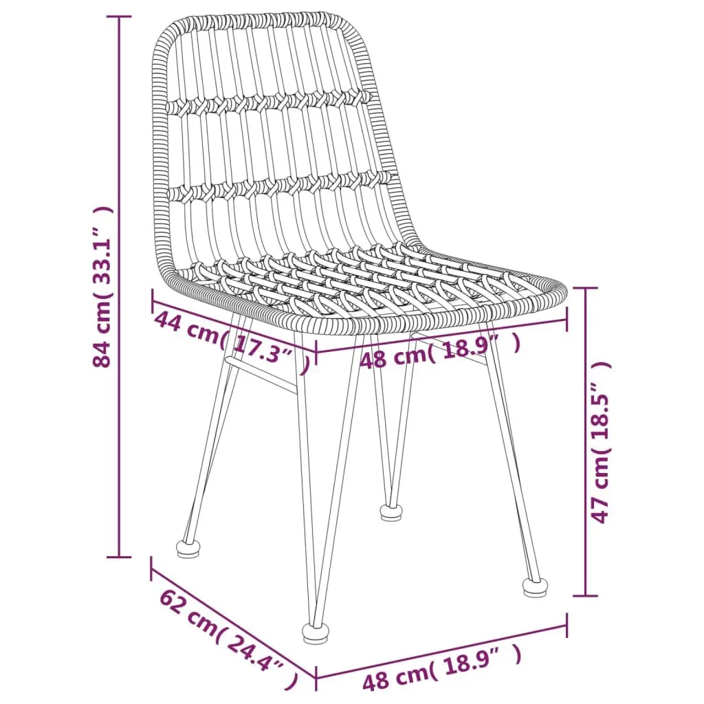 5 Piece Outdoor Dining Set Brown Poly Rattan Steel Frame Tempered Glass Table