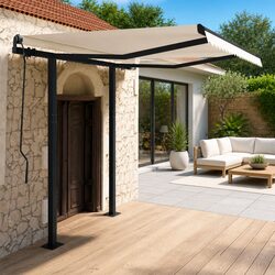 Practical Awning Post Set for Home Use