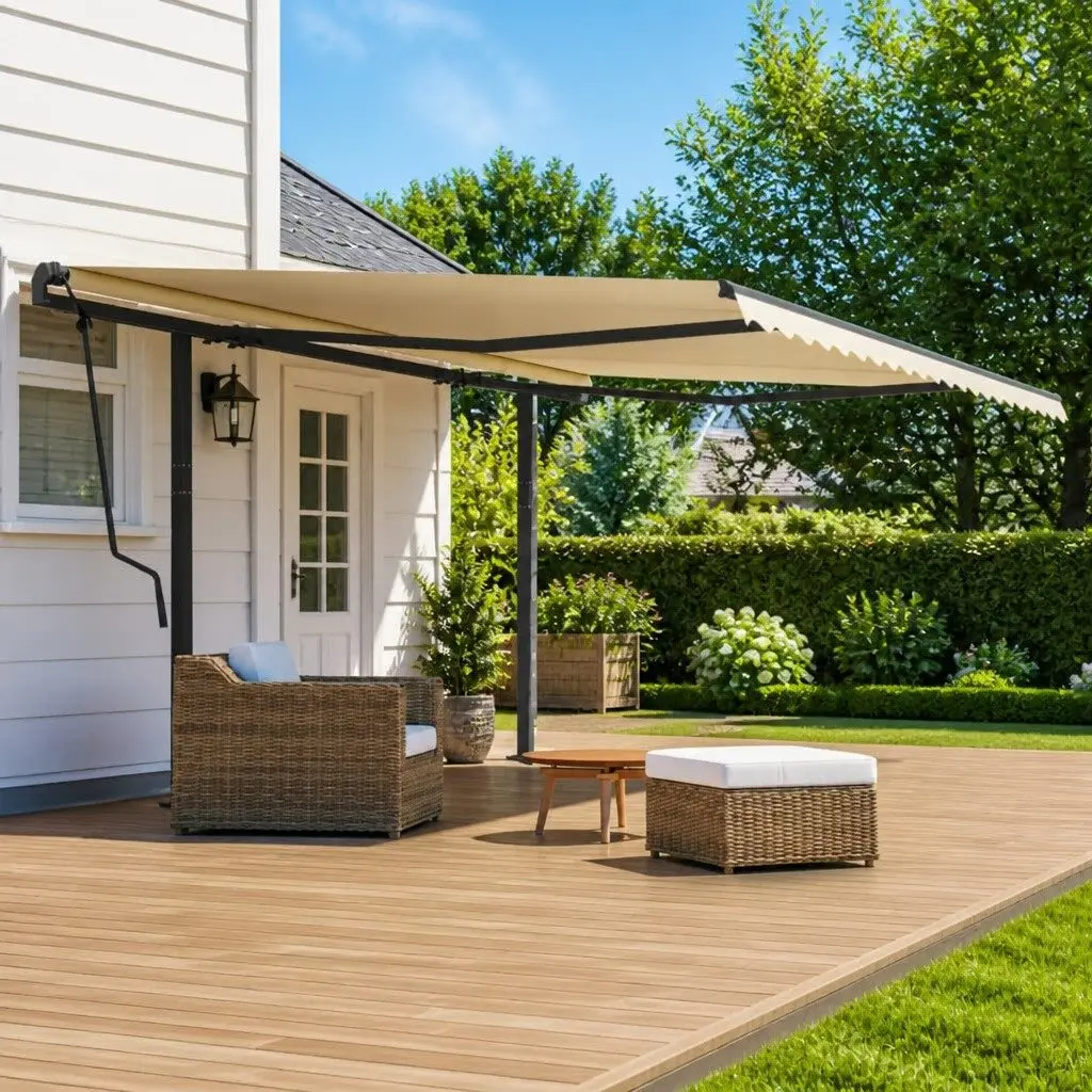 Awning Post Set for Outdoor Use 600x245cm