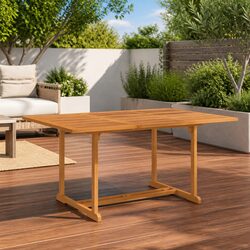 Versatile Garden Dining Table 150x90x75 cm for Home Use