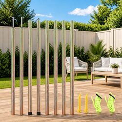 Poles for Setting Up Sunshade Sails Outdoors