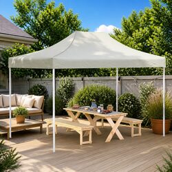 Practical Cream Canopy for 4.5x3 m Party Tents