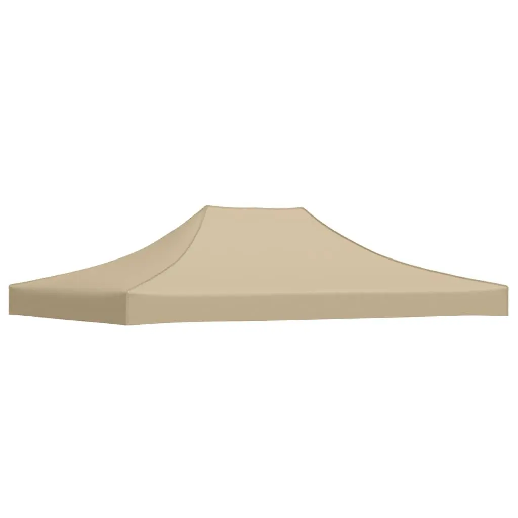 Beige Replacement Canopy Top Cover Oxford Fabric 4.5 x 3 m Party Tent Roof