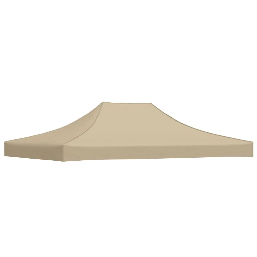 Beige Replacement Canopy Top Cover Oxford Fabric 4.5 x 3 m Party Tent Roof