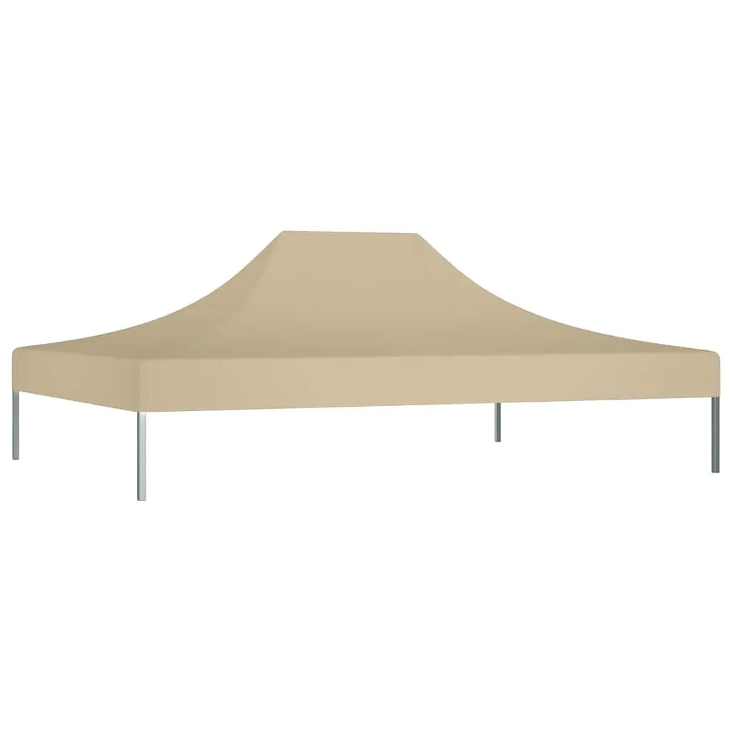 Beige Replacement Canopy Top Cover Oxford Fabric 4.5 x 3 m Party Tent Roof