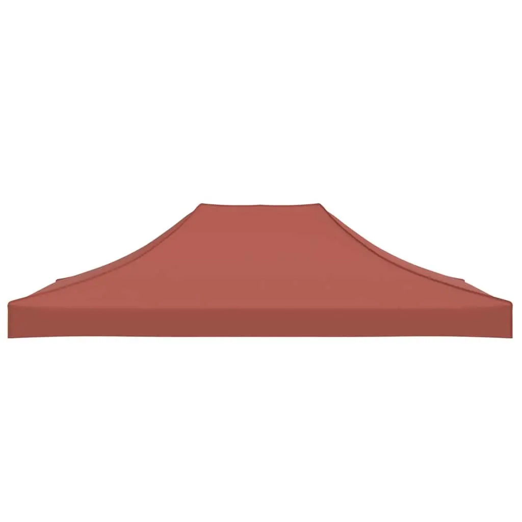 Party Tent Roof Replacement Canopy Top 4.5x3m Brown Oxford Fabric