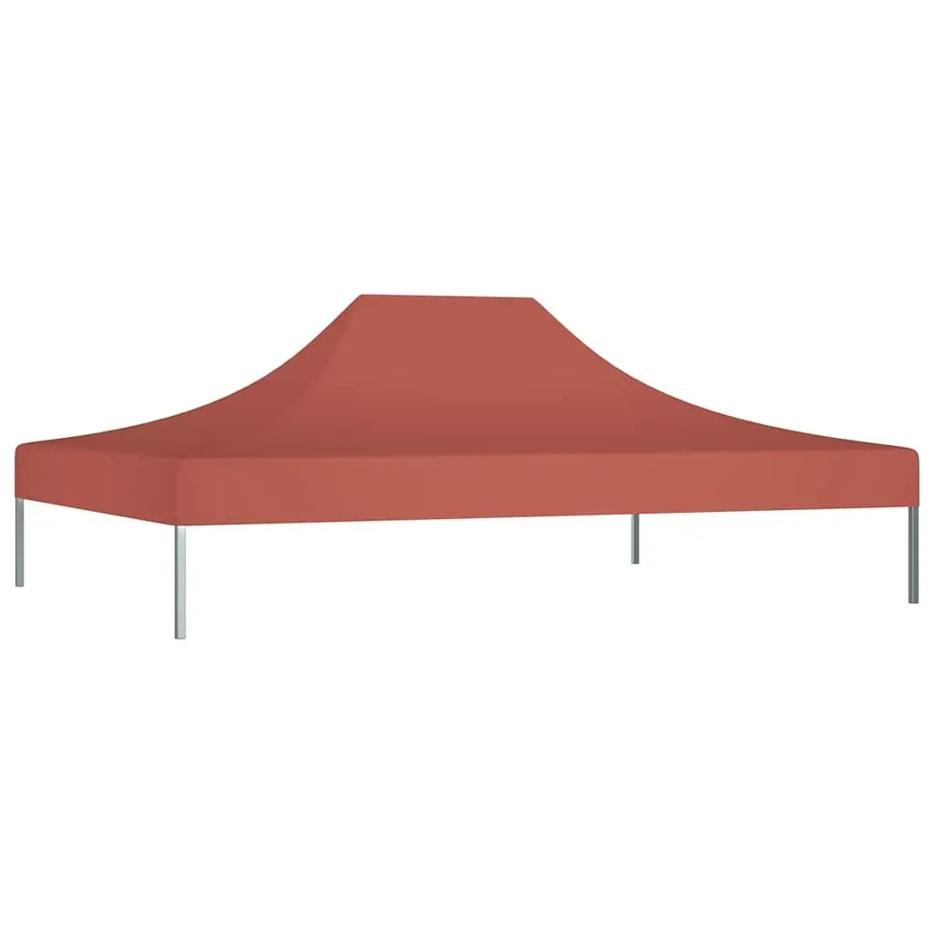 Party Tent Roof Replacement Canopy Top 4.5x3m Brown Oxford Fabric