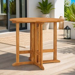 Practical 90cm Folding Outdoor Table for Dining Needs