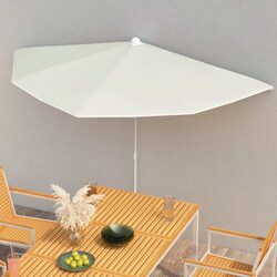 Practical Half Round Garden Parasol for Any Setting