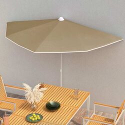 Practical Half Round Garden Parasol for Your Patio