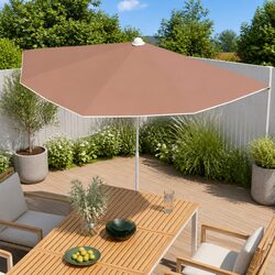 Practical Half Round Parasol for Your Outdoor Living Area