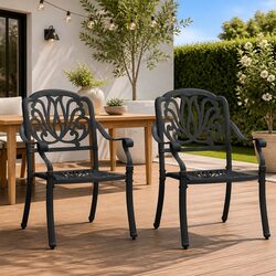 Versatile 2 Piece Garden Chair Set for Outdoor Use
