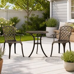 Practical Bistro Set for Garden Gatherings