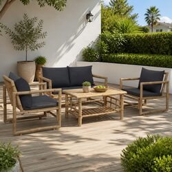 Ideal Bamboo Furniture Set for Backyard Gatherings