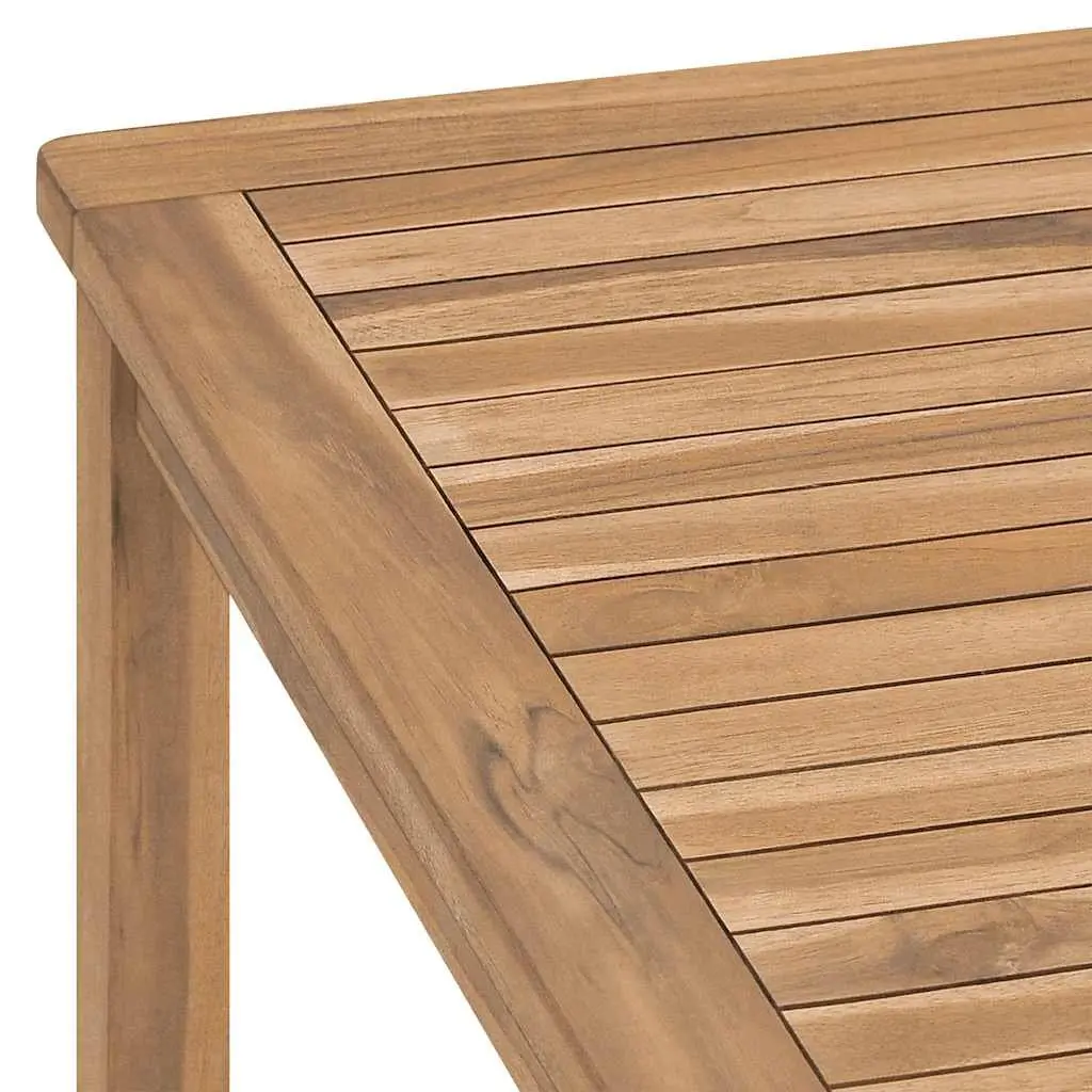 Teak Wood Outdoor Dining Table Brown 180cm x 90cm x 77cm Weather-Resistant Patio Furniture