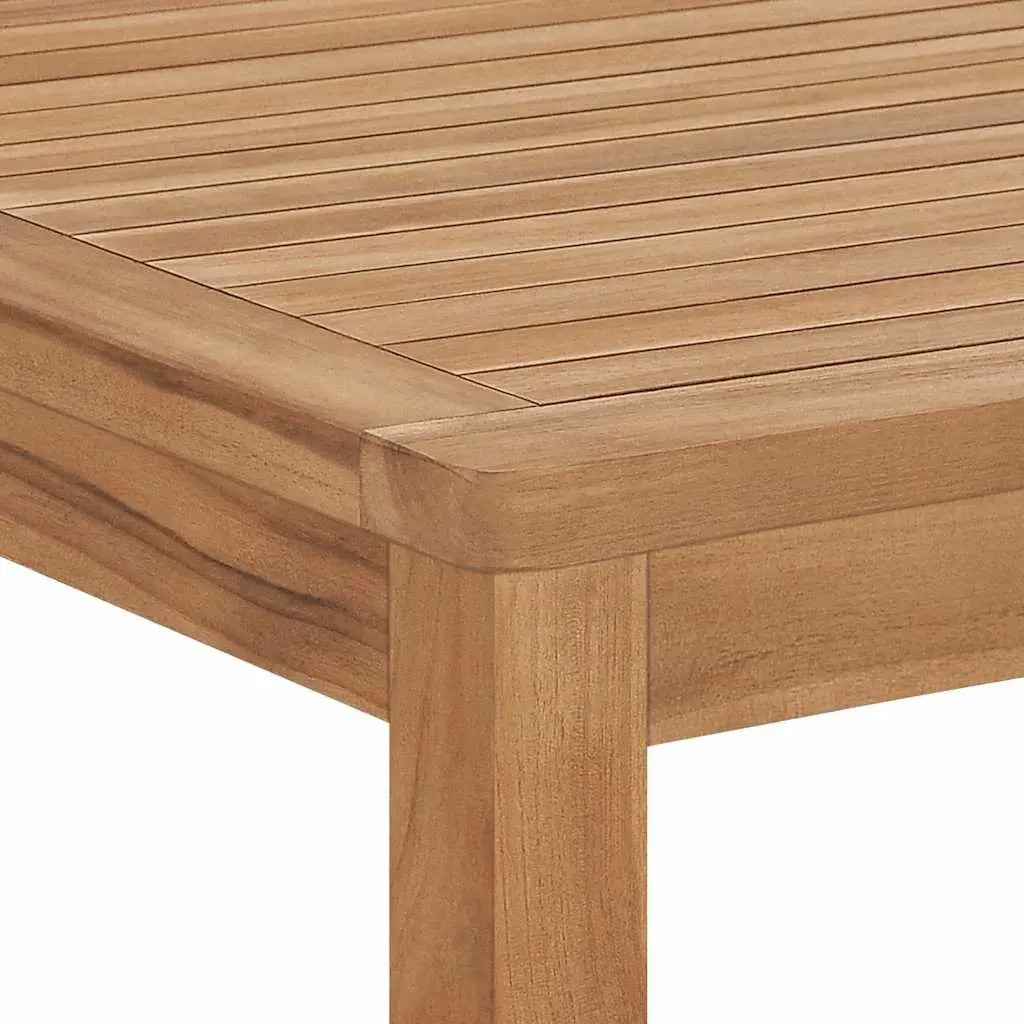 Teak Wood Outdoor Dining Table Brown 180cm x 90cm x 77cm Weather-Resistant Patio Furniture