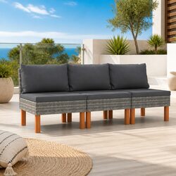 Practical Grey Rattan Outdoor Sectional Sofa for Any Setting