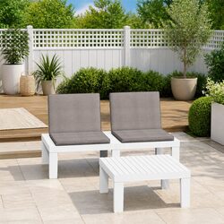 Practical 2 Piece Garden Lounge Set with Cushions