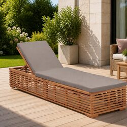 Versatile Teak Lounger for Your Garden or Patio