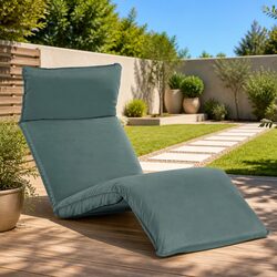 Practical Grey Sunlounger for Beach and Garden Use