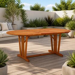 Practical Extendable Garden Table for Outdoor Use