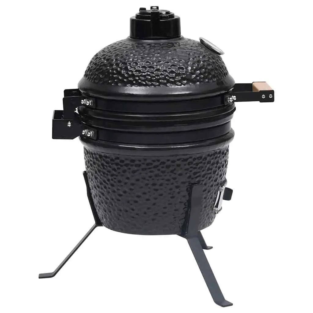 56cm Black Kamado Grill for Outdoor Cooking