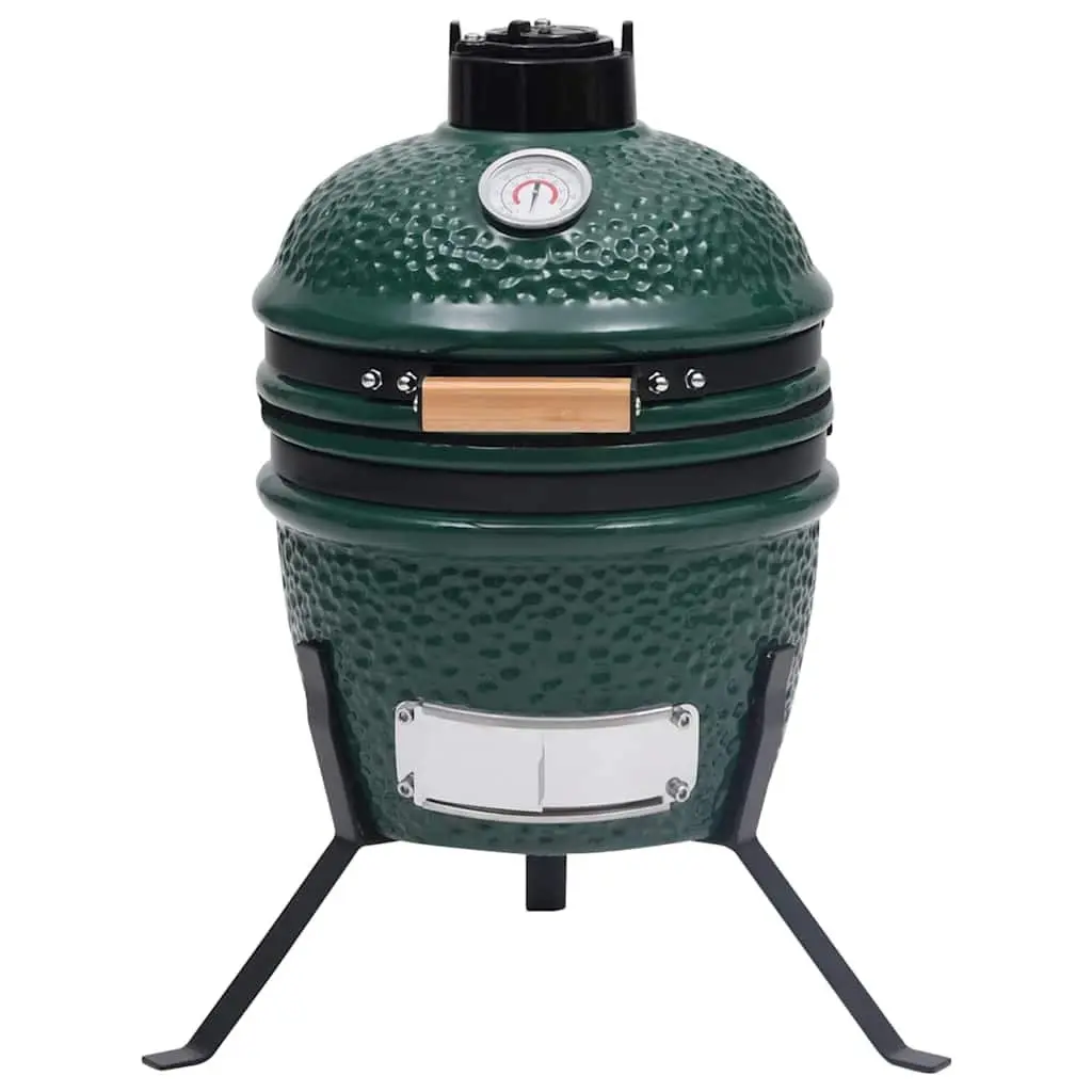 Kamado Barbecue Grill Smoker Ceramic 56cm Green
