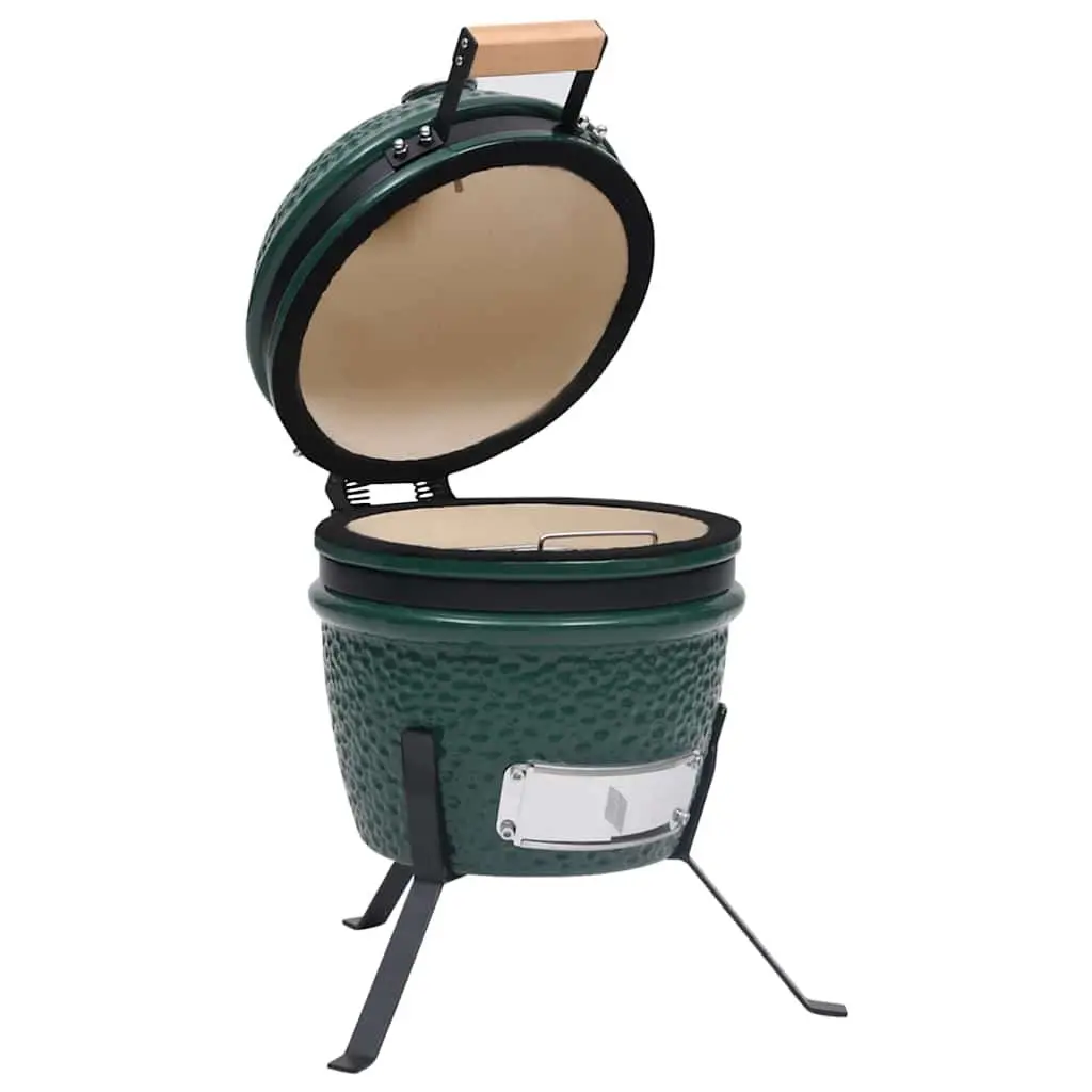 Kamado Barbecue Grill Smoker Ceramic 56cm Green