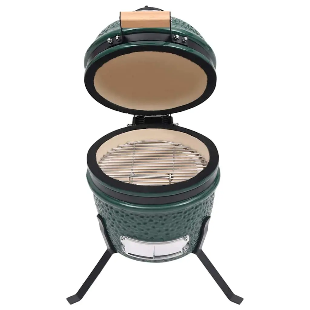 Kamado Barbecue Grill Smoker Ceramic 56cm Green