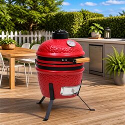 Versatile 56cm Kamado Grill Smoker for Home Use