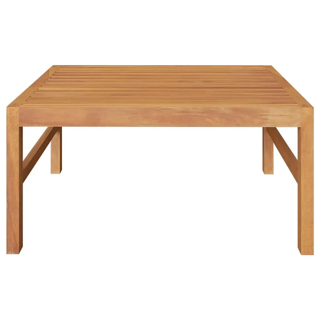 Garden Table 63x63x30 cm Outdoor Furniture Teak Wood Brown Patio Dining