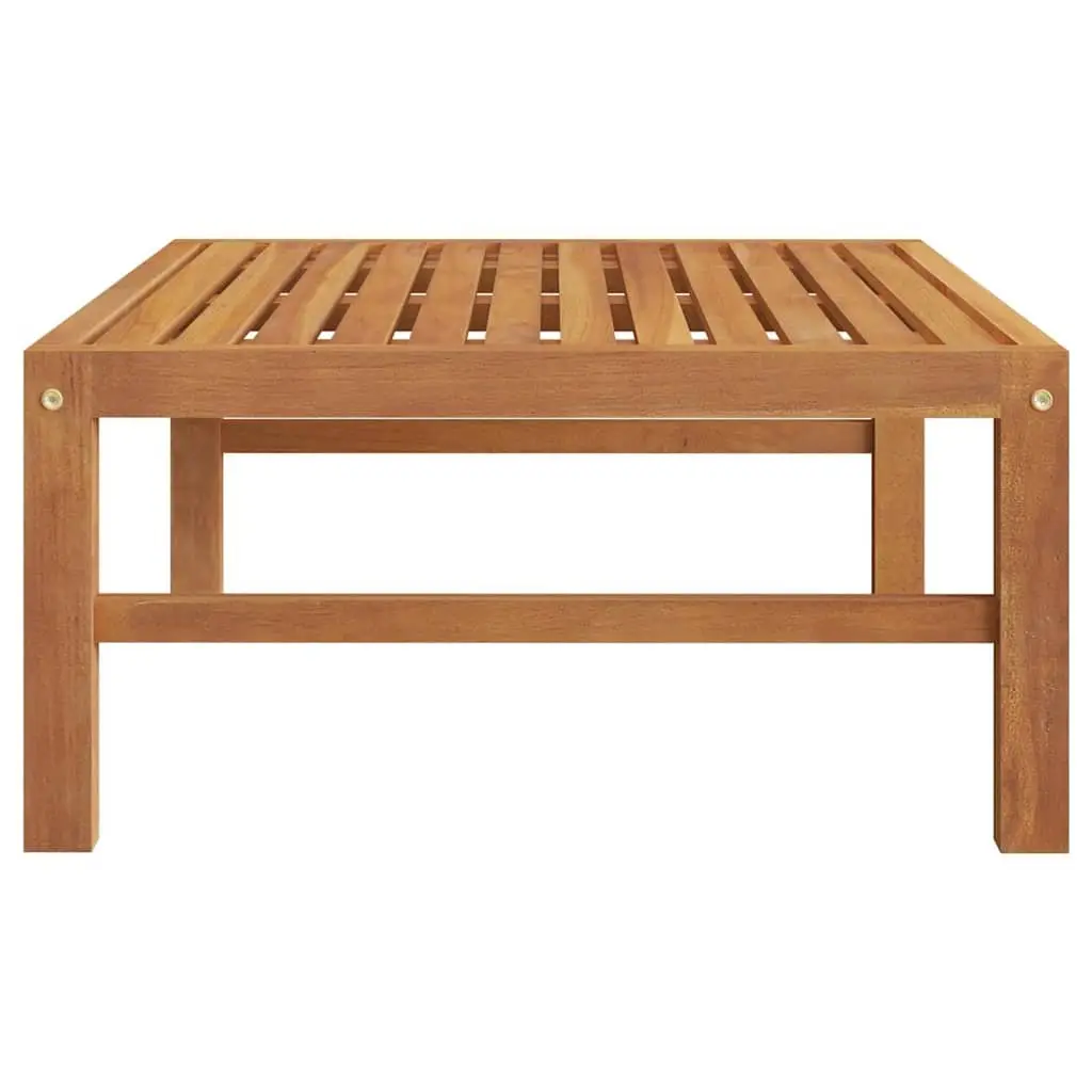 Garden Table 63x63x30 cm Outdoor Furniture Teak Wood Brown Patio Dining